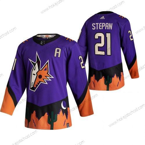 Adidas Muž Arizona Coyotes #21 Derek Stepan Nachový 2020-21 Obrácený Retro Náhradní NHL Dres