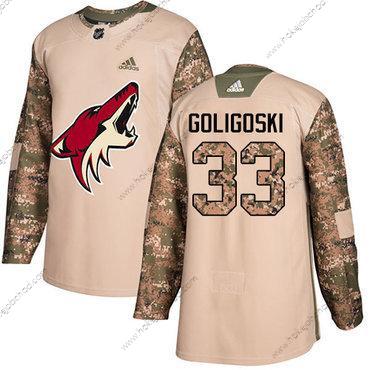 Adidas Muž Arizona Coyotes #33 Alex Goligoski Camo Autentické 2017 Veterans Day Sešitý NHL Dres