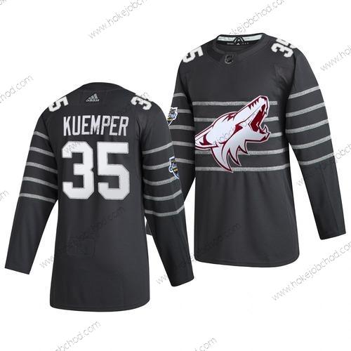 Adidas Muž Arizona Coyotes #35 Darcy Kuemper Šedá 2020 NHL All-Star Game Dres