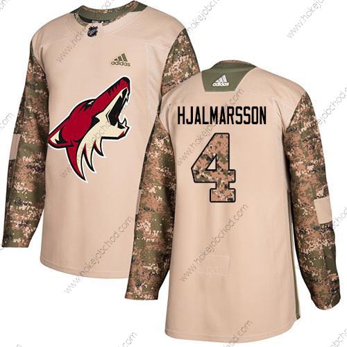 Adidas Muž Arizona Coyotes #4 Niklas Hjalmarsson Camo Autentické 2017 Veterans Day Sešitý NHL Dres