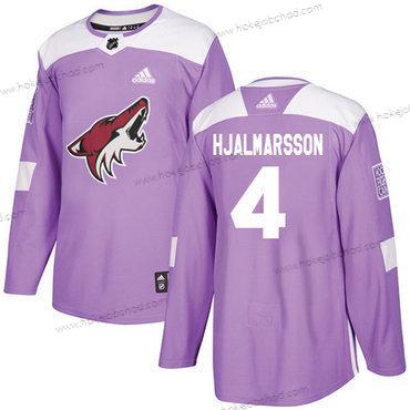 Adidas Muž Arizona Coyotes #4 Niklas Hjalmarsson Nachový Autentické Bojuje proti rakovině Sešitý NHL Dres