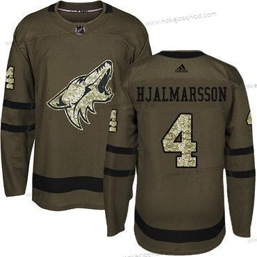 Adidas Muž Arizona Coyotes #4 Niklas Hjalmarsson Zelená Salute to Service Sešitý NHL Dres