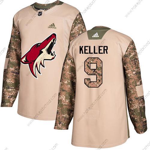 Adidas Muž Arizona Coyotes #9 Clayton Keller Camo Autentické 2017 Veterans Day Sešitý NHL Dres