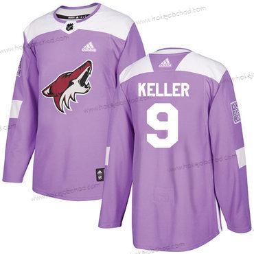 Adidas Muž Arizona Coyotes #9 Clayton Keller Nachový Autentické Bojuje proti rakovině Sešitý NHL Dres