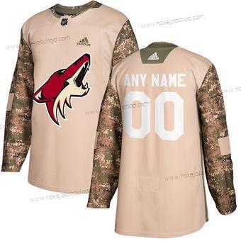 Adidas Muž Arizona Coyotes Přizpůsobené Camo Veterans Day Tréninkový Dres