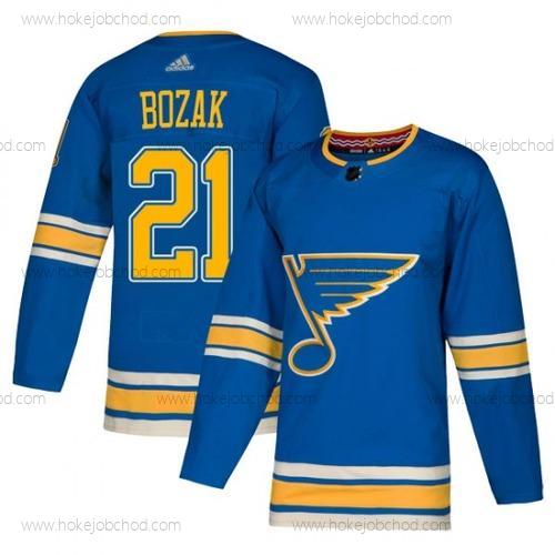 Adidas Muž Autentické St. Louis Blues #21 Tyler Bozak Modrý Náhradní Official Dres