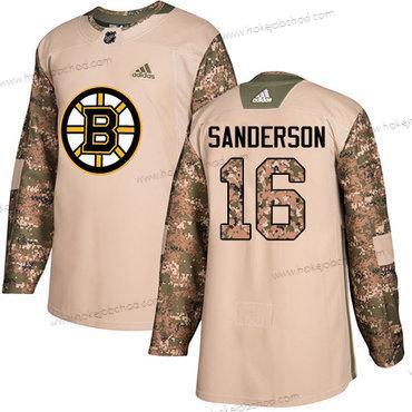 Adidas Muž Boston Bruins #16 Derek Sanderson Camo Autentické 2017 Veterans Day Sešitý NHL Dres