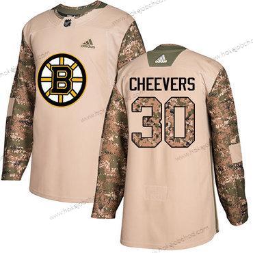 Adidas Muž Boston Bruins #30 Gerry Cheevers Camo Autentické 2017 Veterans Day Sešitý NHL Dres