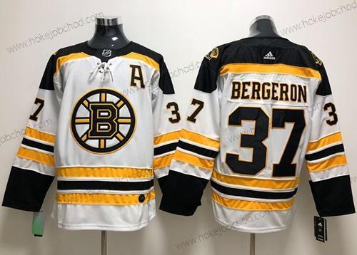 Adidas Muž Boston Bruins #37 Patrice Bergeron Bílý Road Autentické Sešitý NHL Dres