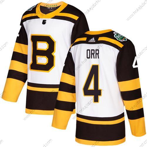 Adidas Muž Boston Bruins #4 Bobby Orr Bílý Autentické 2019 Zimní Klasický Sešitý NHL Dres