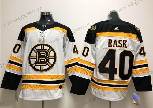 Adidas Muž Boston Bruins #40 Tuukka Rask Bílý Road Autentické Sešitý NHL Dres