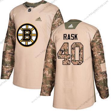 Adidas Muž Boston Bruins #40 Tuukka Rask Camo Autentické 2017 Veterans Day Sešitý NHL Dres