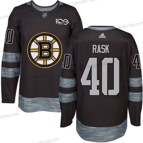 Adidas Muž Boston Bruins #40 Tuukka Rask Černá 1917-2017 100th Výročí Sešitý NHL Dres