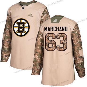 Adidas Muž Boston Bruins #63 Brad Marchand Camo Autentické 2017 Veterans Day Sešitý NHL Dres