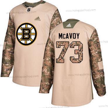 Adidas Muž Boston Bruins #73 Charlie Mcavoy Camo Autentické 2017 Veterans Day Sešitý NHL Dres