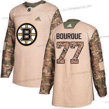 Adidas Muž Boston Bruins #77 Ray Bourque Camo Autentické 2017 Veterans Day Sešitý NHL Dres