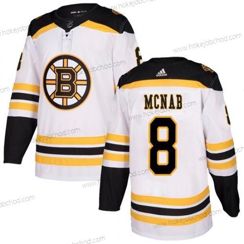 Adidas Muž Boston Bruins #8 Peter Mcnab Bílý Venkovní Autentické Sešitý NHL Dres