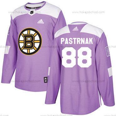 Adidas Muž Boston Bruins #88 David Pastrnak Nachový Autentické Bojuje proti rakovině Sešitý NHL Dres