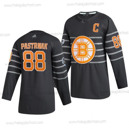 Adidas Muž Boston Bruins #88 David Pastrnak Šedá 2020 NHL All-Star Game Dres