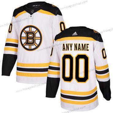 Adidas Muž Boston Bruins Přizpůsobené Bílý 2017-2018 Hokejový Sešitý NHL Dres