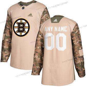 Adidas Muž Boston Bruins Přizpůsobené Camo Veterans Day Tréninkový Dres