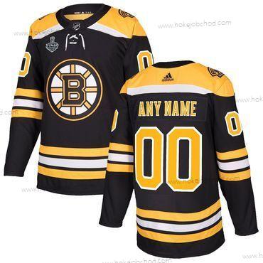 Adidas Muž Boston Bruins Přizpůsobené Černá Žlutá Autentické Domácí NHL Dres With 2019 Stanley Cup Finals Patch