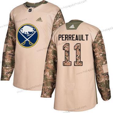 Adidas Muž Buffalo Sabres #11 Gilbert Perreault Camo Autentické 2017 Veterans Day Sešitý NHL Dres