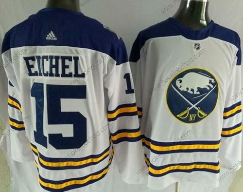 Adidas Muž Buffalo Sabres #15 Jack Eichel Bílý Road Autentické Sešitý NHL Dres