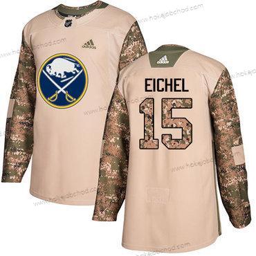 Adidas Muž Buffalo Sabres #15 Jack Eichel Camo Autentické 2017 Veterans Day Sešitý NHL Dres