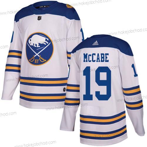 Adidas Muž Buffalo Sabres #19 Jake Mccabe Bílý Autentické 2018 Zimní Klasický Sešitý NHL Dres