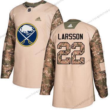 Adidas Muž Buffalo Sabres #22 Johan Larsson Camo Autentické 2017 Veterans Day Sešitý NHL Dres