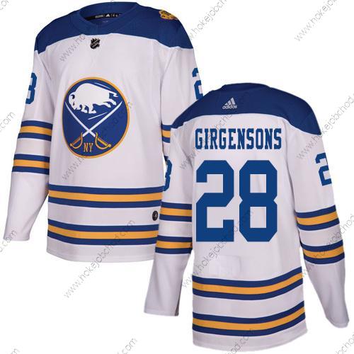 Adidas Muž Buffalo Sabres #28 Zemgus Girgensons Bílý Autentické 2018 Zimní Klasický Sešitý NHL Dres