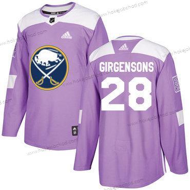 Adidas Muž Buffalo Sabres #28 Zemgus Girgensons Nachový Autentické Bojuje proti rakovině Sešitý NHL Dres