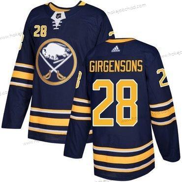 Adidas Muž Buffalo Sabres #28 Zemgus Girgensons Námořnictvo Modrý Domácí Autentické Sešitý NHL Dres