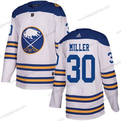 Adidas Muž Buffalo Sabres #30 Ryan Miller Bílý Autentické 2018 Zimní Klasický Sešitý NHL Dres