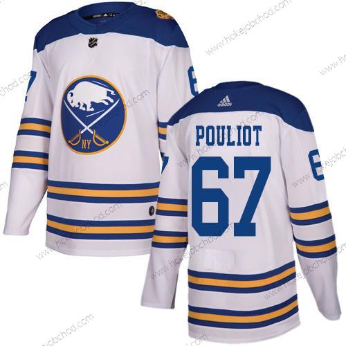 Adidas Muž Buffalo Sabres #67 Benoit Pouliot Bílý Autentické 2018 Zimní Klasický Sešitý NHL Dres