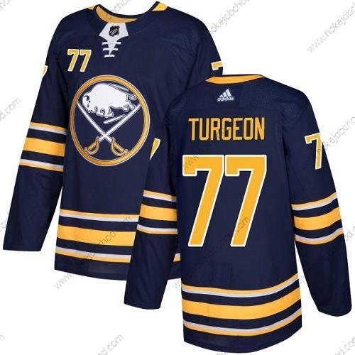 Adidas Muž Buffalo Sabres #77 Pierre Turgeon Námořnictvo Modrý Domácí Autentické Sešitý NHL Dres