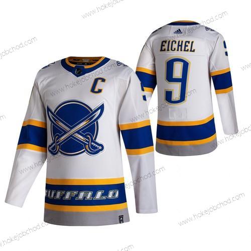 Adidas Muž Buffalo Sabres #9 Jack Eichel Bílý 2020-21 Obrácený Retro Náhradní NHL Dres