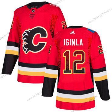 Adidas Muž Calgary Flames #12 Jarome Červené Dres