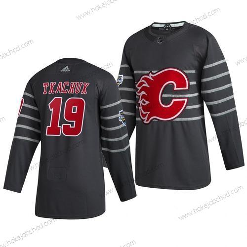 Adidas Muž Calgary Flames #19 Matthew Tkachuk Šedá 2020 NHL All-Star Game Dres