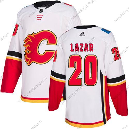 Adidas Muž Calgary Flames #20 Curtis Lazar Bílý Venkovní Autentické NHL Dres