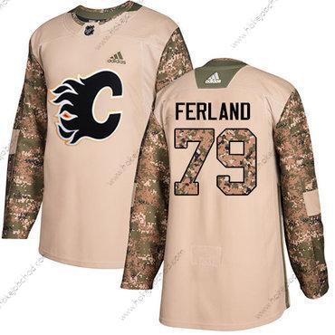 Adidas Muž Calgary Flames #79 Michael Ferland Camo Autentické 2017 Veterans Day Sešitý NHL Dres