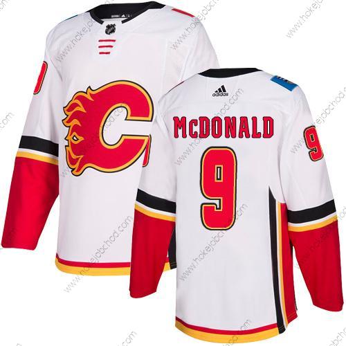 Adidas Muž Calgary Flames #9 Lanny Mcdonald Bílý Venkovní Autentické NHL Dres