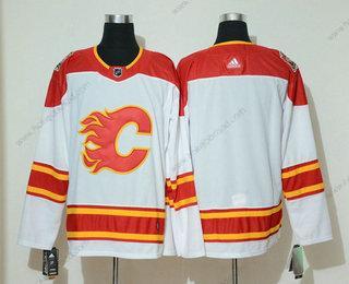 Adidas Muž Calgary Flames Prázdný Bílý 2019 Heritage Klasický Sešitý NHL Dres