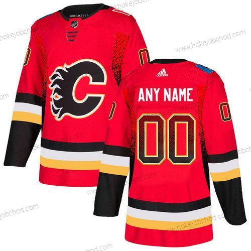 Adidas Muž Calgary Flames Přizpůsobené Červené Dres