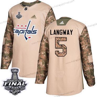 Adidas Muž Capitals #13 Jakub Vrana Zelená Salute to Service 2018 Stanley Cup Final Sešitý NHL Dres