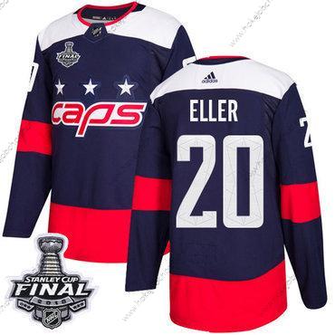 Adidas Muž Capitals #20 Lars Eller Námořnictvo Autentické 2018 Stadium Series Stanley Cup Final Sešitý NHL Dres