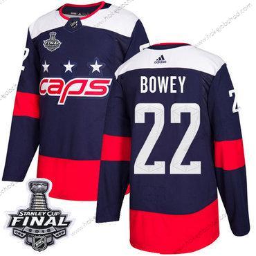 Adidas Muž Capitals #22 Madison Bowey Námořnictvo Autentické 2018 Stadium Series Stanley Cup Final Sešitý NHL Dres