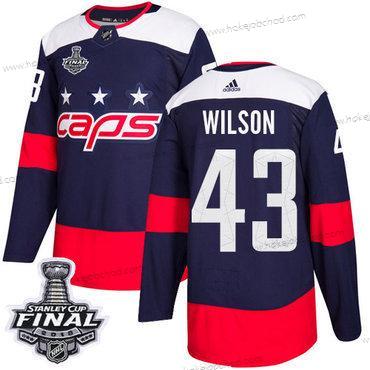 Adidas Muž Capitals #43 Tom Wilson Námořnictvo Autentické 2018 Stadium Series Stanley Cup Final Sešitý NHL Dres