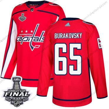 Adidas Muž Capitals #65 Andre Burakovsky Červené Domácí Autentické 2018 Stanley Cup Final Sešitý NHL Dres